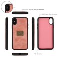 thumbnail image 5 of iPhone XS Max Wallet Detachable Case, Dteck [Weave Style] Zipper Purse Phone Case Multi-functional Folio Flip Leather Removable Magnetic Back Cover For Apple iPhone XS Max, Pink, 5 of 10