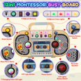 thumbnail image 3 of Radio LED Montessori Busy Board Ansee con interruptores y música, 3 of 7