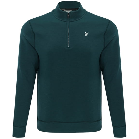 Puma X RC CloudSpun Fleece 1/4 Zip Green Terrain Outerwear Men XL