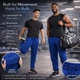 thumbnail image 3 of SOCKS'NBULK 24 Pack of Wholesale Mens Jogger Sweatpants, Homeless Shelter Donation Case, Comfy Bulk Joggers for Men (Royal Blue, Large), 3 of 6