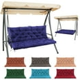 thumbnail image 1 of Swing Chair Cushion Matalde Garden Bench Cushion Waterproof Replacement Swing Cushion, Navy Blue 150cm*100cm, 1 of 9