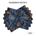 thumbnail image 3 of Placemats Set of 4 / 6, Mystical Underwater Coral Scene Placemats for Dining Table Indoor/Outdoors Heat Resistant Washable Placemats 18" x 12", 3 of 8