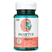 Neuriva Original Brain Health Supplement (30 count), Brain Support With Clinically Tested Natural Ingredients (Coffee Cherry & Plant Sourced Phosphatidylserine), 2 Pack