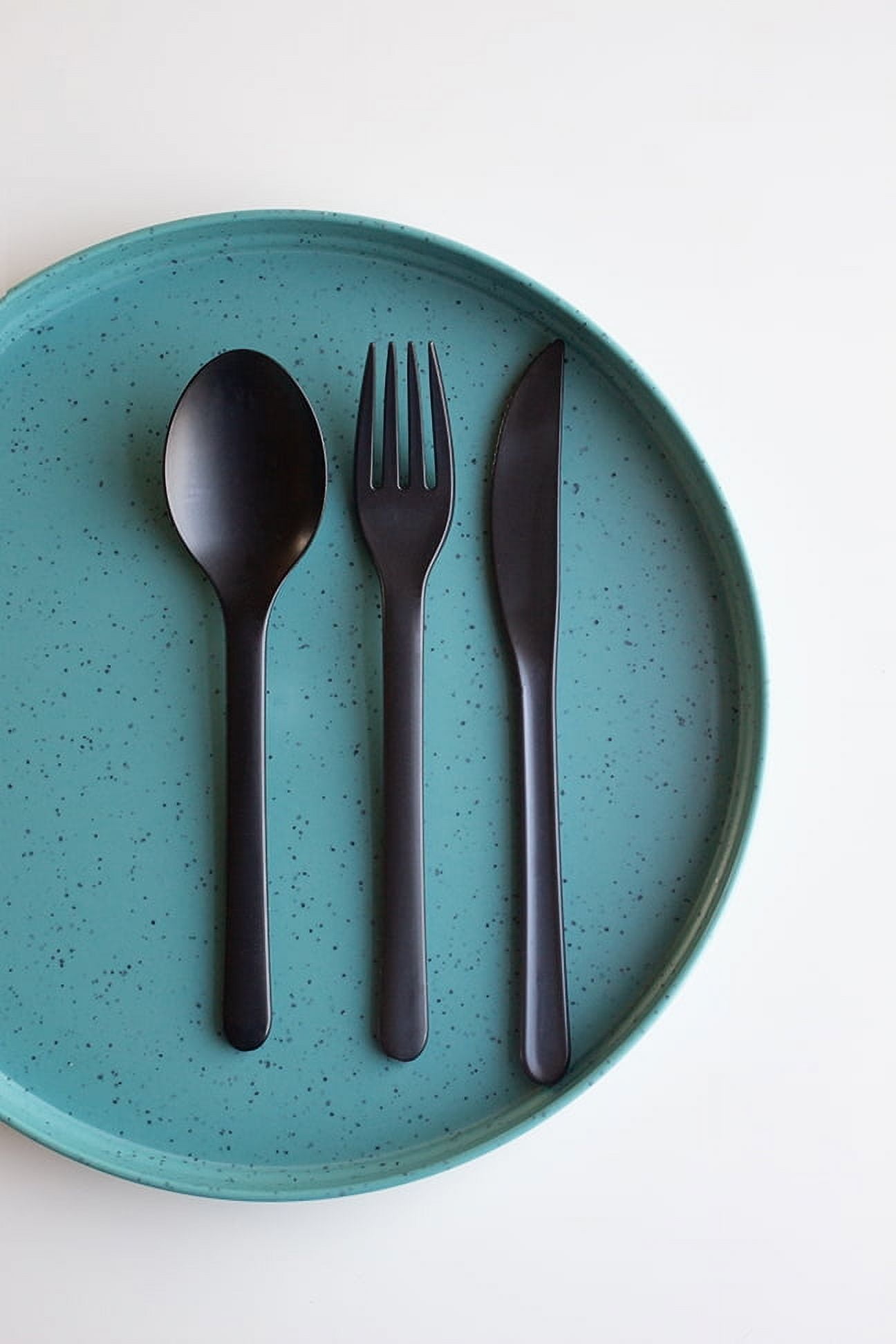 (3 pack) Mainstays 10-Inch Eco-Friendly Recycled Plastic Dinner Plate, Aqua Slate