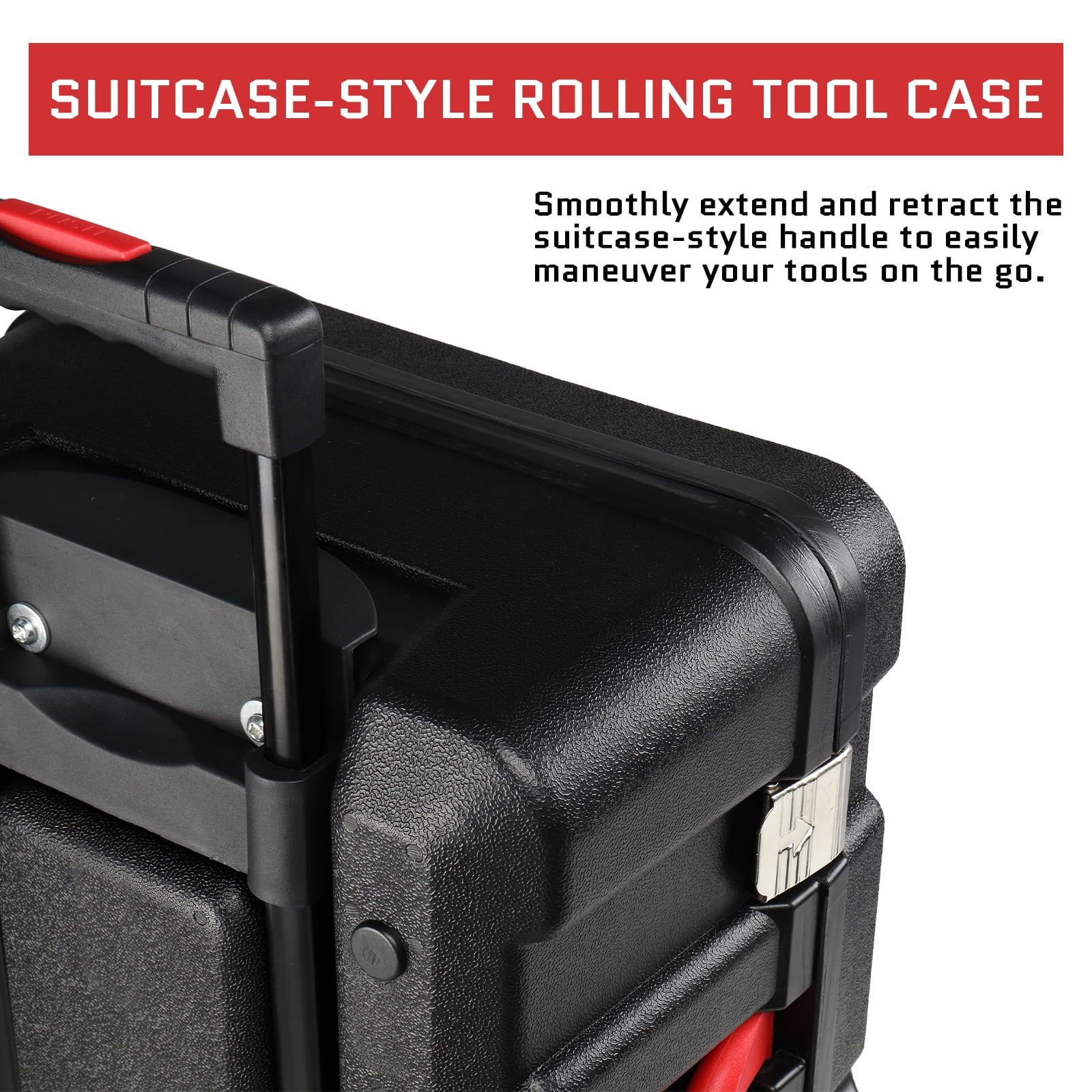 599pcs Cordless Drill Set, Seizeen Rolling Tool Box with 21V Power Drill, Mechanic Tool Kits, Ratchet Wrench Set, 3-layer Multi-Purpose Tool Set on Weels Suitcase Design