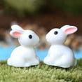 thumbnail image 3 of Hweilai Set of 10 Miniature Fairy Garden Rabbit Ornaments, 3 of 5