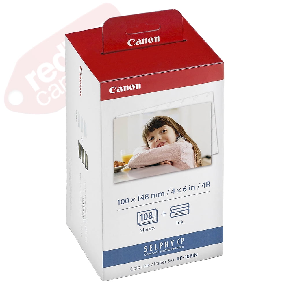 Canon KP-108IN Color Ink/Paper Set for SELPHY CP910, CP1200