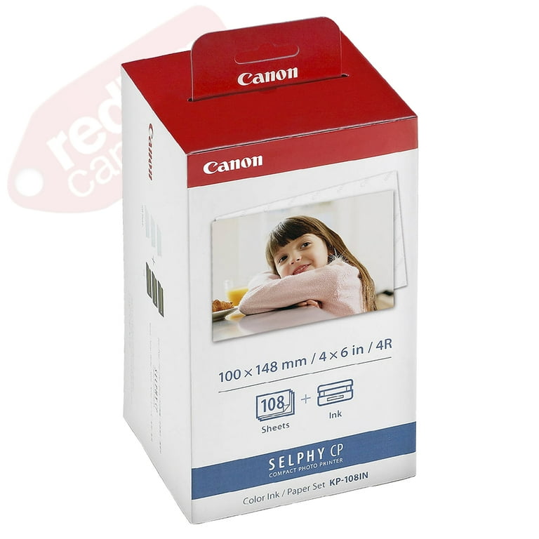 Canon KP-108IN Color Ink/Paper Set for SELPHY CP910, CP1200