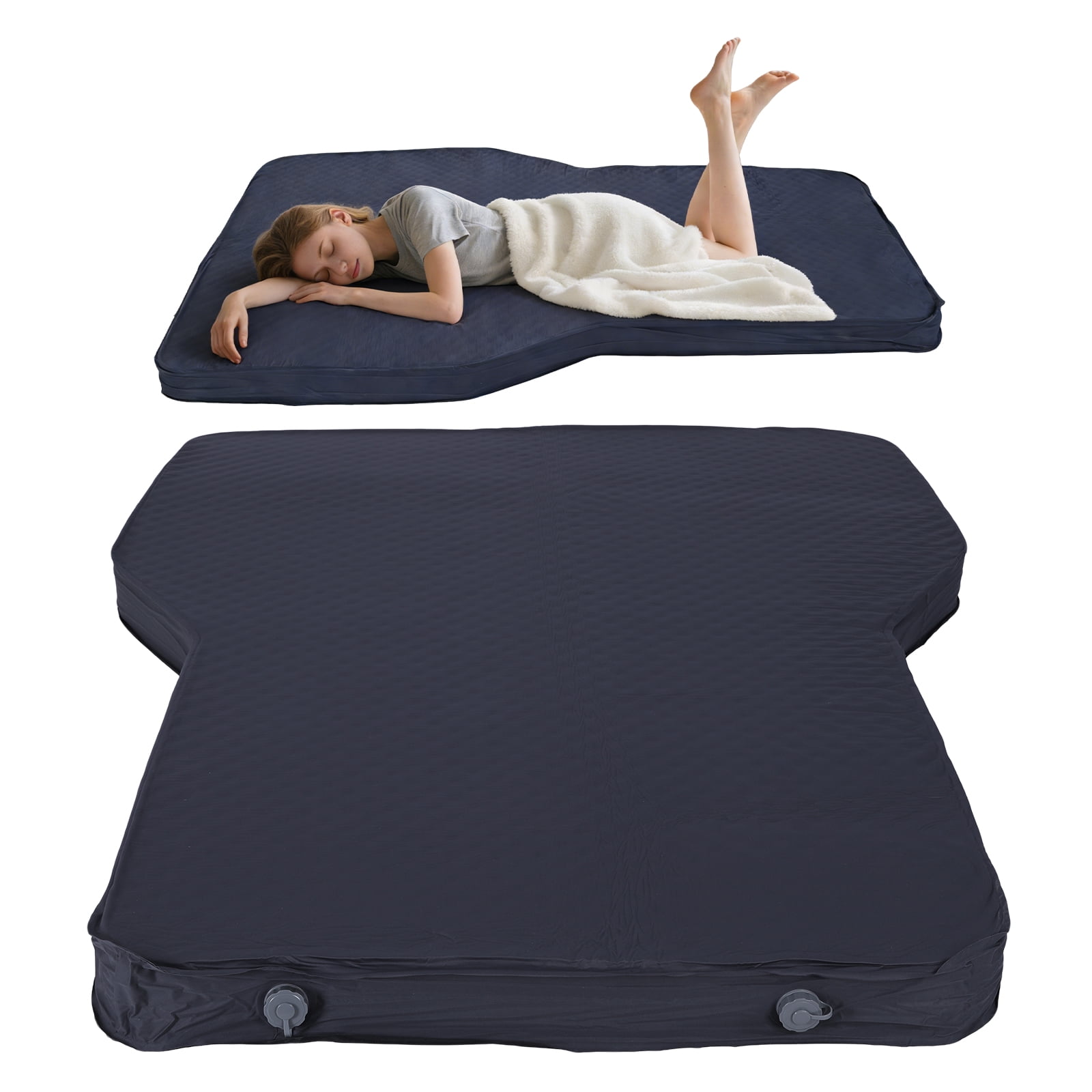 golytefs Camping Air Mattress with Foam for Tesla Model Y Self Inflating Sleeping Pad Air Cushion Car Travel Bed for Outdoor Travel
