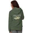thumbnail image 3 of Gill McFinn Bass Fisherman Fishing Unisex Plus Fleece Graphic Hoodie Brisco Brands 2X, 3 of 5