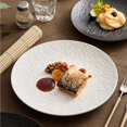 thumbnail image 3 of Plates Shallow Ceramic Plates With Rock Texture, Western-style Dinner Plates, Pasta Salad Plates, Round Breakfast Plates For Home Use Dishes(B,Medium), 3 of 7
