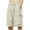 Beige, variant on Mlzmgr Plus Size Mens Cargo Shorts M-5XL with Multi Pockets Drawesrting Elastic Waist Shorts Knee Length Hiking Shorts