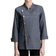 thumbnail image 2 of Chaqueta de chef para hombre y mujer, uniforme de camarero/a, ropa de trabajo para cafetería o cocina XXL, 2 of 9