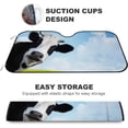 thumbnail image 4 of GZHJMY Car Windshield Sunshade Funny Cow, Foldable Car Visor Front Window Sun Shade for SUV Car 51 x 27.5 inch Keep Vehicle Cool, 4 of 6