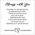 thumbnail image 7 of Always with You Memorial Blanket- Thoughtful Sympathy Gift to Remember Lost Loved Ones, 7 of 7