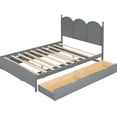 thumbnail image 3 of Wonderful Queen Size Bed With 2 Big Drawers And Twin Xl Trundle, Gray Platform Trundle Large Drawer Choices In - Rustic Bedroom Design For Assertive Living, 3 of 7