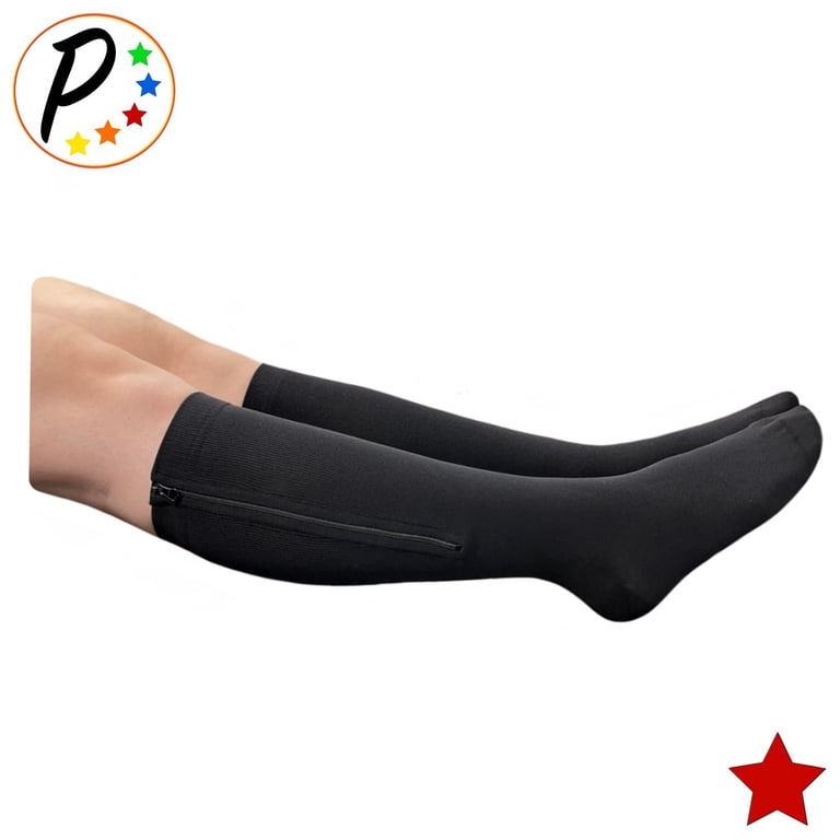 Presadee Open Toe Compression Socks - 20-30 MmHg Firm Support For Swelling, Varicose Veins & Fatigue
