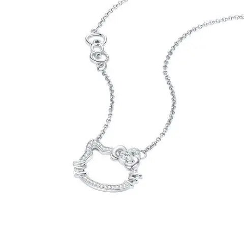 Pulsera con dijes de Hello Kitty Y2K para niñas, productos Kawaii, accesorios de Sanrio, cadena de aleación de dibujos animados de Anime, cosas lindas