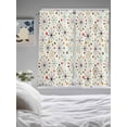 thumbnail image 3 of Middle Century Living Room Curtains 2 Panel, Geometric Modern Abstract Vintage Cafe Window Treatment, Extra Long Farmhouse Bedroom Bathroom Kitchen Curtains Drapes 104"x72", 3 of 6