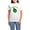 With Blue Strpe Pant, variant on - St. Patrick's Day Happy Face Women's Light Pajamas - Women's Short Sleeve Print T-Shirt and Pants Light Cotton Pajama Set