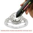 thumbnail image 7 of 1 1/2 ct. t.w Center 7MM Round Cut Lab Created Moissanite Diamond Halo Engagement Ring For Women 14K Solid White Gold (G-H Color, VVS1 Clarity, 1.50 Cttw)Size : 7.5, 7 of 7