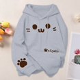 thumbnail image 2 of Bibifish Womens Sweatshirts Paw Graphic Crewneck Sweatshirts Loose Long Sleeve Pullover Tops Casual Cute Daily Outfits, 2 of 4