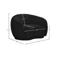 thumbnail image 3 of Meridian Furniture Hyde Black Boucle Fabric Chair, 3 of 13