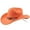 1-Yellow317, variant on XIAOCHA Women's Woven Shell‑Clasp Suede Cowboy Hat Solid Outdoor Rodeo Western Hat,Light Pink