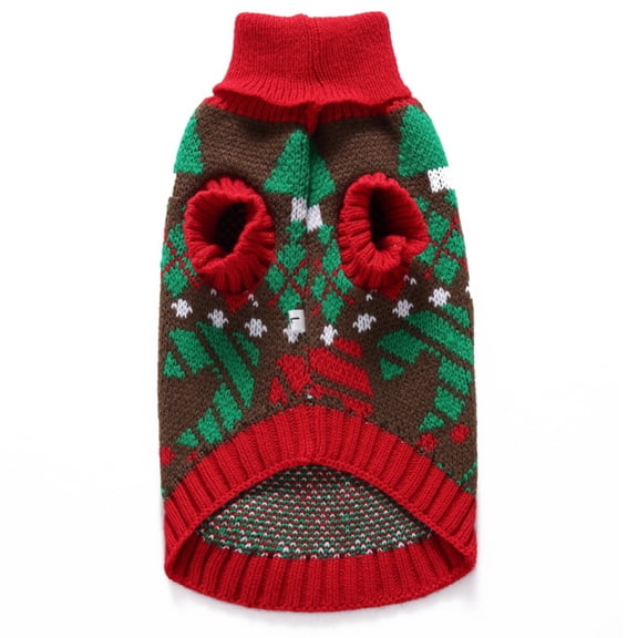 Christmas Sweaters Pet Winter Knitwear Clothes Classic Warm Coats Sweater for Kitty Puppy