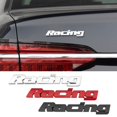 thumbnail image 5 of WANNGWE Car Trunk Side Fender Tailgate 3D - Racing Metal Logo [Silver] DHN-178 (One Pack) WJ99-3410, 5 of 5
