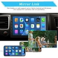 thumbnail image 5 of Hikity Single Din Car Stereo with Carplay and Android Auto 10.1'' Movable IPS Touch Screen Car Audio Receiver with Bluetooth FM Mirror Link Backup Camera SWC AUX, 5 of 7