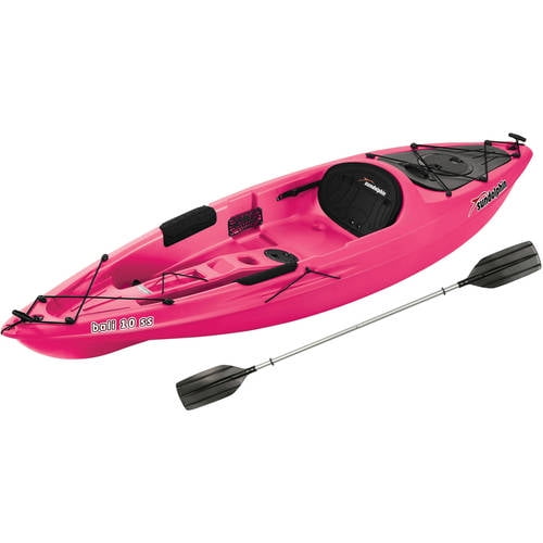 Sun Dolphin Bali 10' SitOn Kayak Pink, Includes Paddle