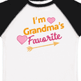 thumbnail image 4 of Inktastic I'm Grandma's Favorite with Arrow and Hearts in Pink Boys or Girls Toddler T-Shirt, 4 of 5