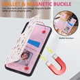 thumbnail image 2 of Dteck for Samsung Galaxy S25 Edge Wallet Case with Card Holder, RFID Blocking Credit Slots Kickstand Shockproof Flip Folio Leather Cover with Trendy Floral Design for Women Girls,Dried Flower, 2 of 6