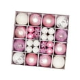 thumbnail image 6 of Amagogo 44 Pieces Christmas Ornament Balls Xmas Decorative Baubles Christmas Tree Hanging Holiday Decoration Pink and White, 6 of 8