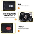 thumbnail image 4 of OUNONA 1Pcs Black PVC Circuit Breaker for Boat Use Overvoltage Protection, 4 of 5