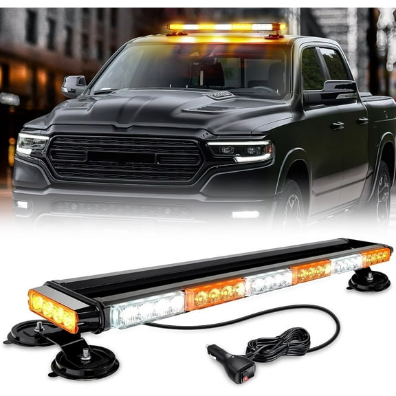 Nilight 29.5" Roof Top Strobe Lights 56Led Hazard Light Safety Warning Led Flashing Light Bar Magnetic Mount 12V 24V Cars Trucks Tractors
