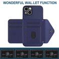 thumbnail image 3 of for iPhone 15 Wallet Case with Card Holder, Elegant Durable PU Leather Protective Magnetic Closure Flip Phone Cover Kickstand RFID Blocking for Women Girls for iPhone 15, Blue, 3 of 8