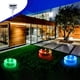 thumbnail image 1 of Solar Submersible Lights Outdoor Waterproof Garden Ground Spikes Timed Telecontrol Rotary Pool Lights Decorative Color Lights, 1 of 9