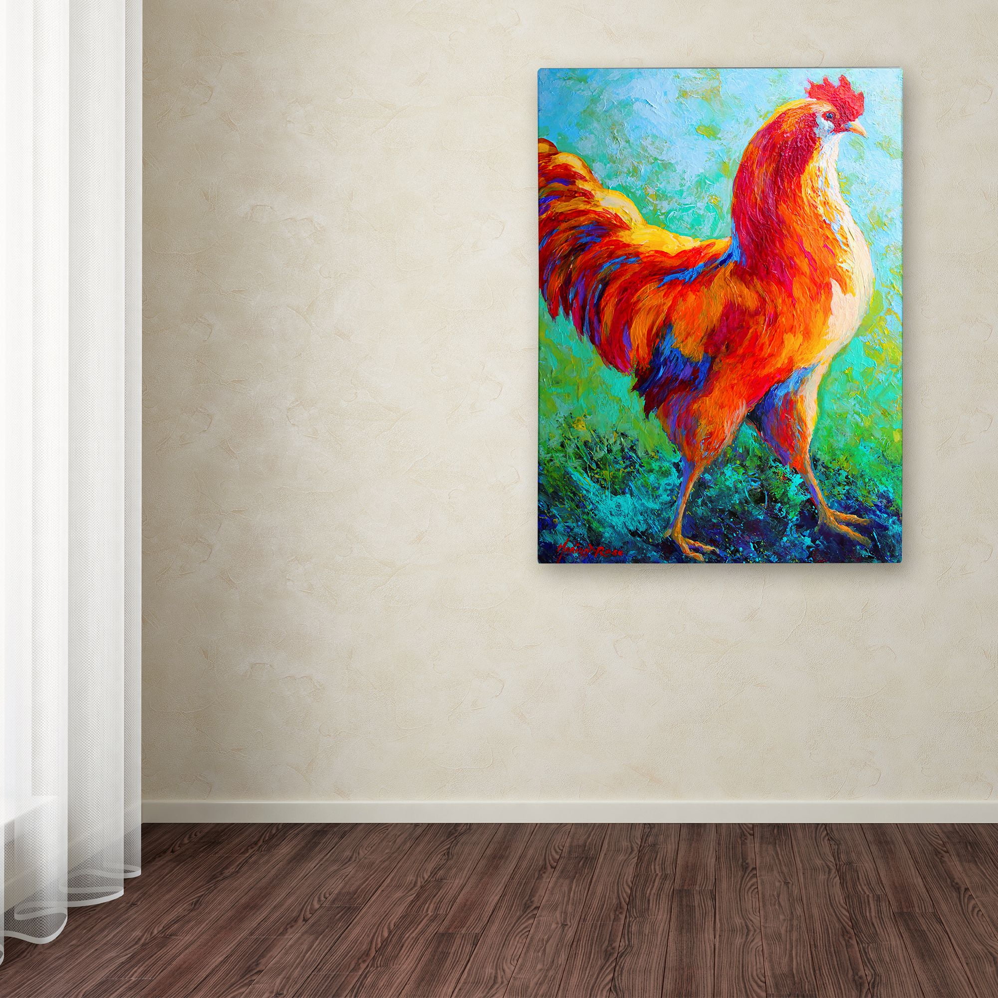 Trademark Fine Art 'Narcissus Rooster' Canvas Art by Marion Rose