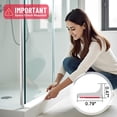 thumbnail image 4 of Hzetuu Umbral de ducha de 59 pulgadas Presa de agua Ducha plegable Bloqueador de protección de agua Ducha de silicona autoadhesiva Presa de agua Protector contra salpicaduras para cocina Encimera Freg, 4 of 7