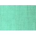 thumbnail image 1 of Ahgly Company Machine Washable Indoor Rectangle Solid Turquoise Blue Modern Area Rugs, 6' x 9', 1 of 4