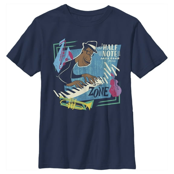 Boy's Soul Joe Jazz Zone  Graphic Tee Navy Blue Small