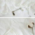 thumbnail image 7 of Lanpei Bohemian 3-Pieces White Tassel Ruffle Duvet Bedding Sets, Full, 7 of 7
