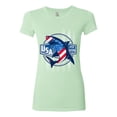 thumbnail image 2 of Wild Bobby Great White Shark USA Since 1776 Women Slim Fit Junior Tee, 2 of 6