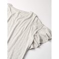 thumbnail image 2 of MSRP $40 William Rast Women's Annika Flutter Short Sleeve Top Gray Size XL, 2 of 4