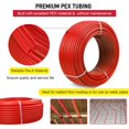 thumbnail image 3 of Tubo PEX Likeem PEX-B de 1/2 pulgada y 91 m, barrera de oxígeno, roja, 3 of 9
