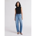 thumbnail image 2 of Sofia by Sofia Vergara Women's and Women's Plus Barrel Super High Rise Jeans, 27" Inseam, Sizes 0-28, 2 of 5