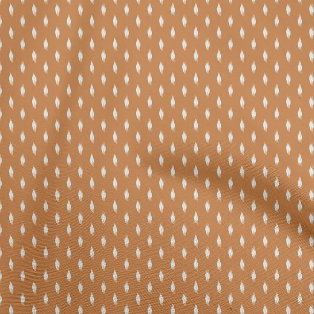 oneOone Rayon Brown Fabric Asian Ikat Sewing Craft Projects Fabric Prints By Yard 56 Inch Wide