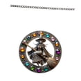 thumbnail image 4 of Ornamento de placa colgante de la 2D Rides con una cadena de 23.6 pulgadas Diámetro colorido de 20 cm para el patio, escaleras versátiles, 4 of 8